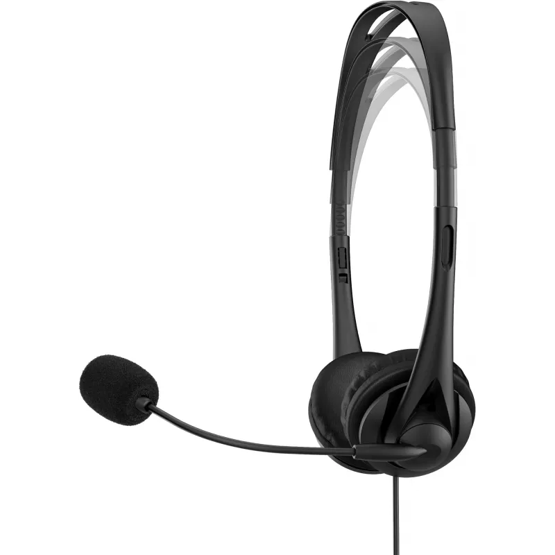 HP Stereo USB Headset G2, vadu, birojs/zvanu centrs, 90 g, austiņas ar mikrofonu, melns