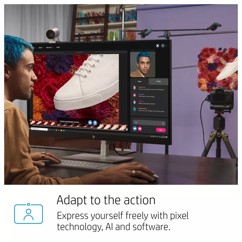 HP 950 4K tīmekļa kamera, 3840 x 2160 pikseļi, Full HD, 30 k/s, 1x, Auto, Auto
