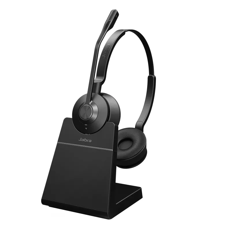 Jabra Engage 55 - USB-C UC Stereo Stand, EMEA/APAC, Bezvadu, Birojs/Zvanu centrs, 83 g, Austiņas, Melns, Titāns