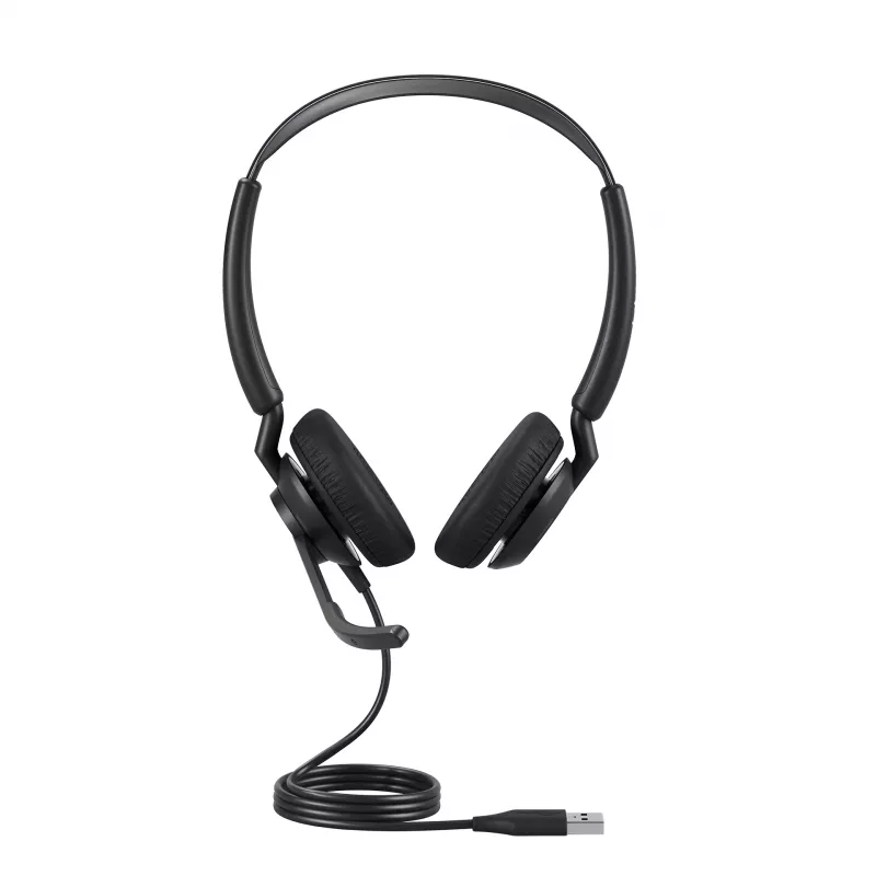 Jabra Engage 50 II - USB-A UC Stereo, vadu, birojam/zvanu centram, 65 g, austiņas, melna