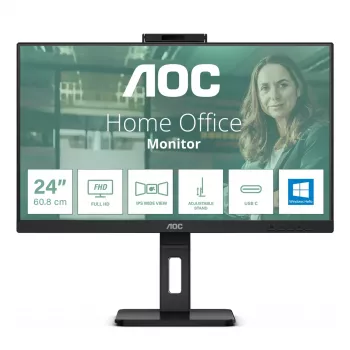 AOC 24P3CW datora monitors 60.5 cm (23.8 collas) 1920 x 1080 pikseļi Full HD LED Melns