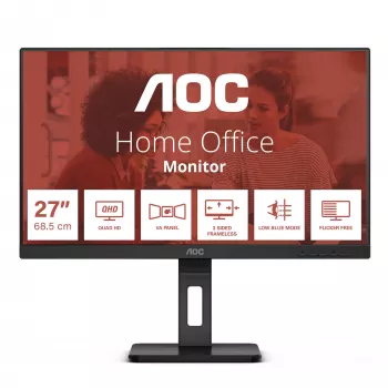 AOC Q27E3UMF datora monitors 68,6 cm (27 collas) 2560 x 1440 pikseļi Quad HD melns