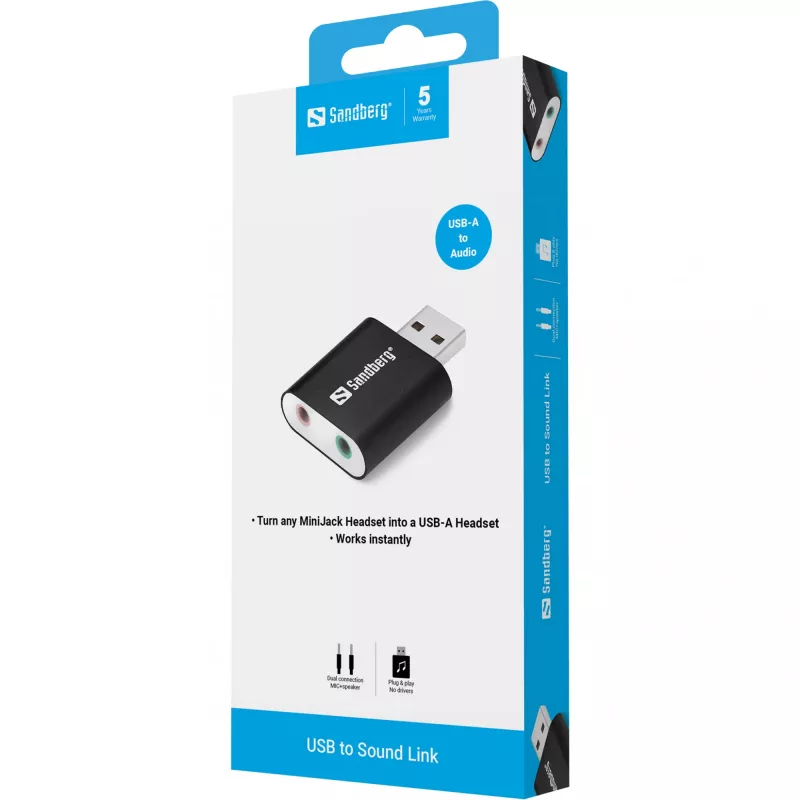 USB to Sound Link Sandberg USB to Sound Link
