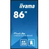 iiyama LH8664UHS-B2AG Signage Display Digital signage flat panel 2.17 m (85.6 collas) Wi-Fi 500 cd/m² 4K Ultra HD Melns Iebūvēts procesors Android 11 24/7