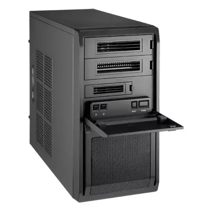 Chieftec LT-01B-OP datora korpuss Mini Tower melns