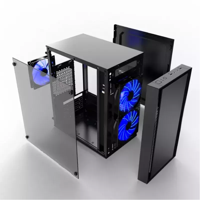 Datora korpuss Gembird CCC-FORNAX-960B Midi Tower melns