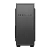 PC korpuss GEMBIRD Fornax 160 Mini Tower — melns, SPCC, atbalsta ITX/mATX/ATX, 1×3,5 collu + 3×2,5 collu nodalījumi, 7 paplašināšanas sloti, 445×185×390 mm