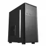 PC korpuss GEMBIRD Fornax 160 Mini Tower — melns, SPCC, atbalsta ITX/mATX/ATX, 1×3,5 collu + 3×2,5 collu nodalījumi, 7 paplašināšanas sloti, 445×185×390 mm