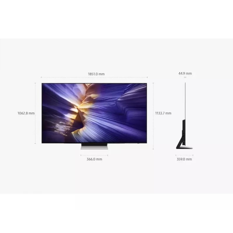 OLED televizors Samsung QE77S90FAE 77 collu 4K Ultra HD OLED, 3840×2160, Tizen, 120 Hz, HDR10+ Gaming, Wi‑Fi, Bluetooth 5.3, 4x HDMI, 2.1 ch