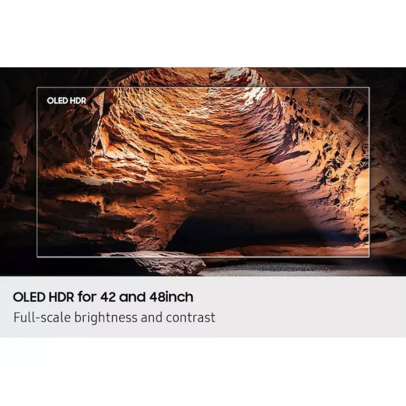 OLED televizors Samsung QE77S90FAE 77 collu 4K Ultra HD OLED, 3840×2160, Tizen, 120 Hz, HDR10+ Gaming, Wi‑Fi, Bluetooth 5.3, 4x HDMI, 2.1 ch