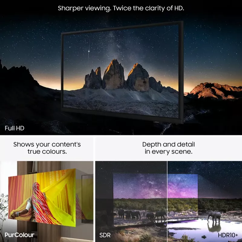 LED televizors Samsung UE32F6000FKXXU 32 collas (81,3 cm) Full HD 1920x1080, Tizen, Wi‑Fi, HDR10+, 2×HDMI, 2.0ch, VESA 200×200