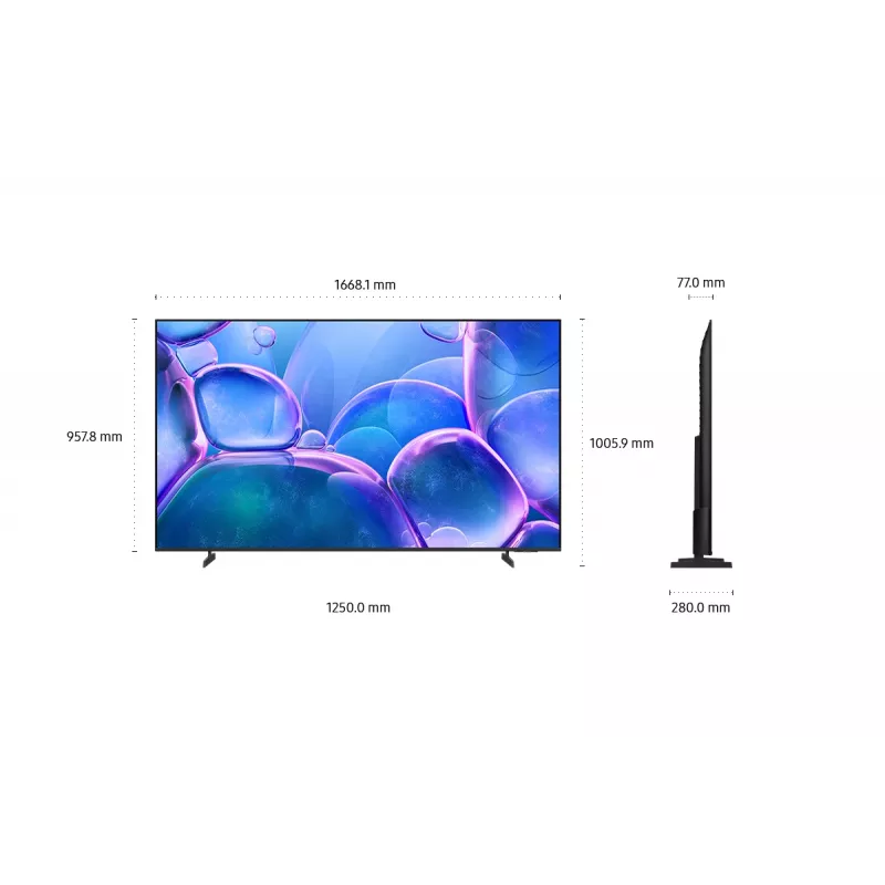 Samsung UE75U7022FKXXH televizors 190,5 cm (75 collas) 4K Ultra HD Smart TV Wi-Fi Melns