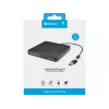 Sandberg USB-C/A DVD diskdzinis, melns, paplāte, galddators/klēpjdators, DVD Super Multi DL, USB Type-C, CD-R, CD-ROM, CD-RW, DVD+R DL, DVD-R, DVD-R DL, DVD-RAM, DVD-ROM, DVD-RW