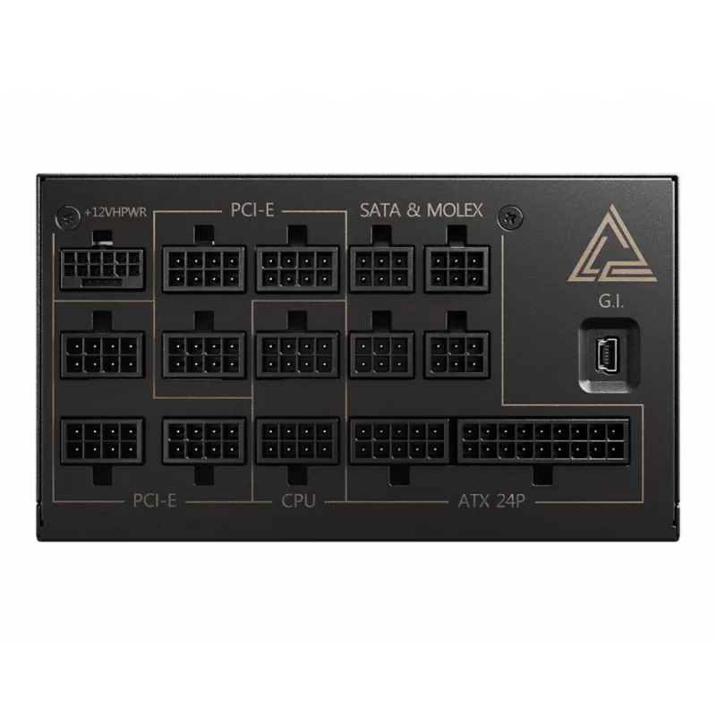MSI MEG AI1300P PCIE5 barošanas bloks 1300 W 24-pin ATX ATX melns