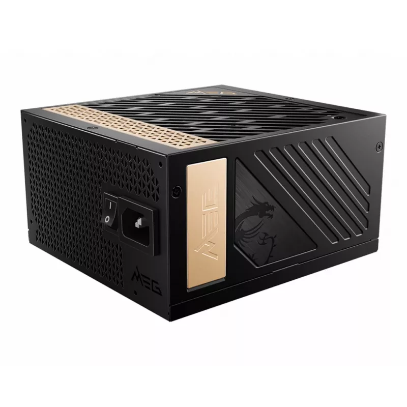 MSI MEG AI1300P PCIE5 barošanas bloks 1300 W 24-pin ATX ATX melns