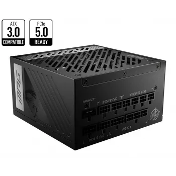 MSI MPG A850G PCIE5 barošanas bloks 850 W 24 kontaktu ATX ATX Melns