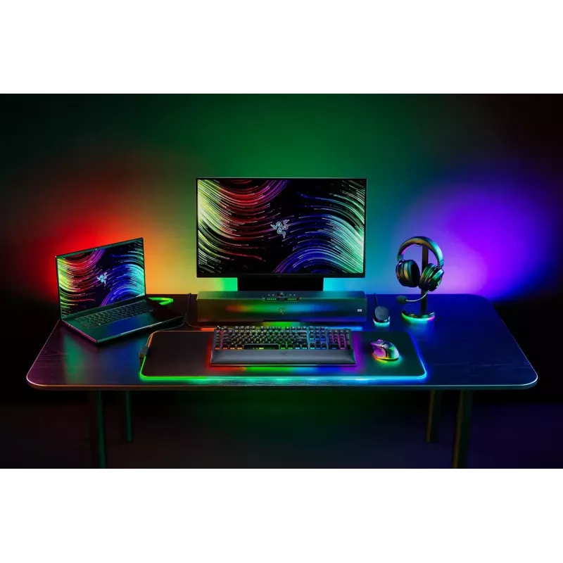 Razer MelnsWidow V4 Pro tastatūra spēlēm USB QWERTY US International melna mehāniska RGB LED