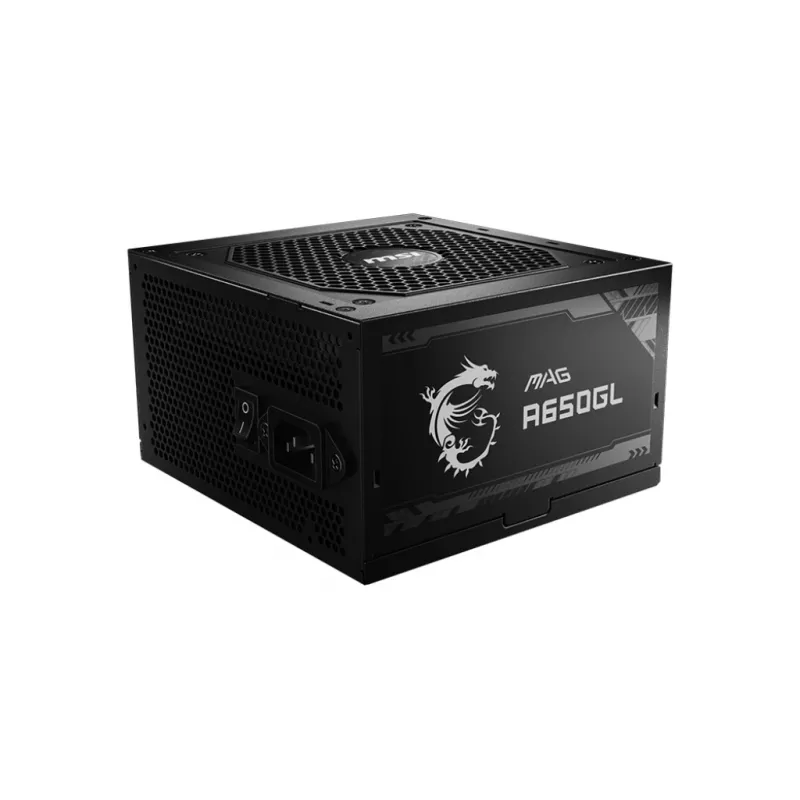 MSI MAG A650GL barošanas bloks 650 W 20+4 kontaktu ATX ATX melns