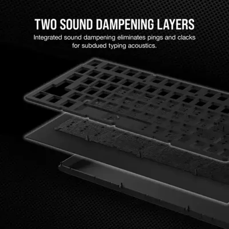Mehaniskā spēļu tastatūra Corsair K65 PLUS WIRELESS RGB Wireless USB Melns