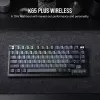Mehaniskā spēļu tastatūra Corsair K65 PLUS WIRELESS RGB Wireless USB Melns