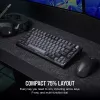 Mehaniskā spēļu tastatūra Corsair K65 PLUS WIRELESS RGB Wireless USB Melns