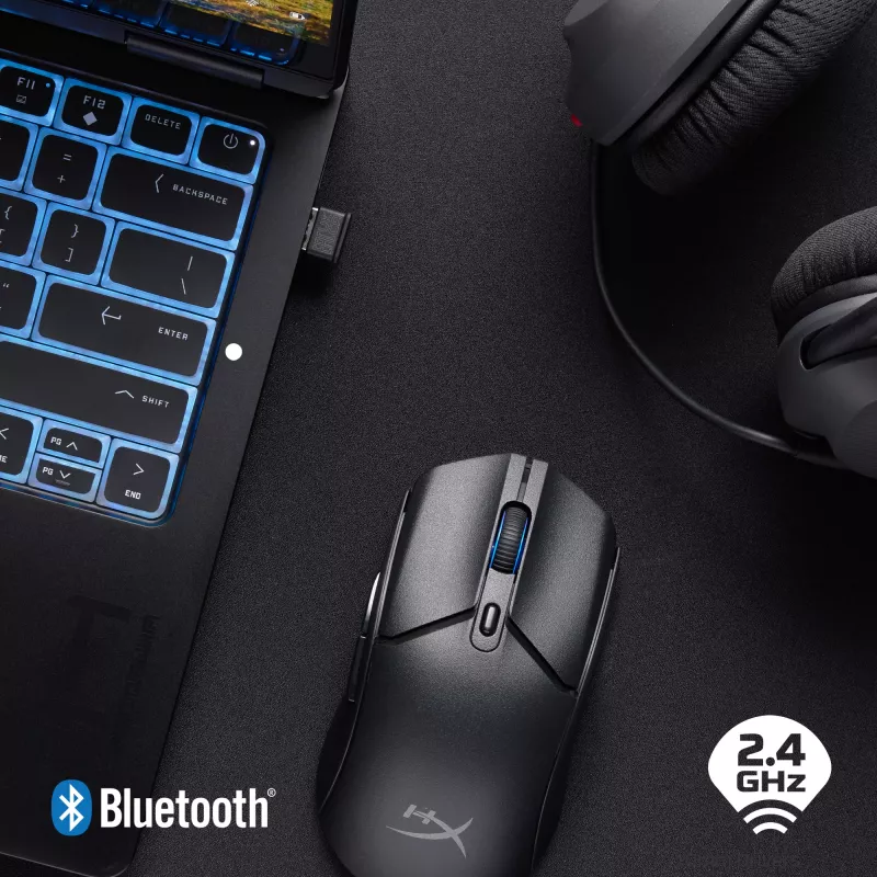 HyperX Pulsefire Haste 2 Core Wls - spēļu pele (melna/ melna)