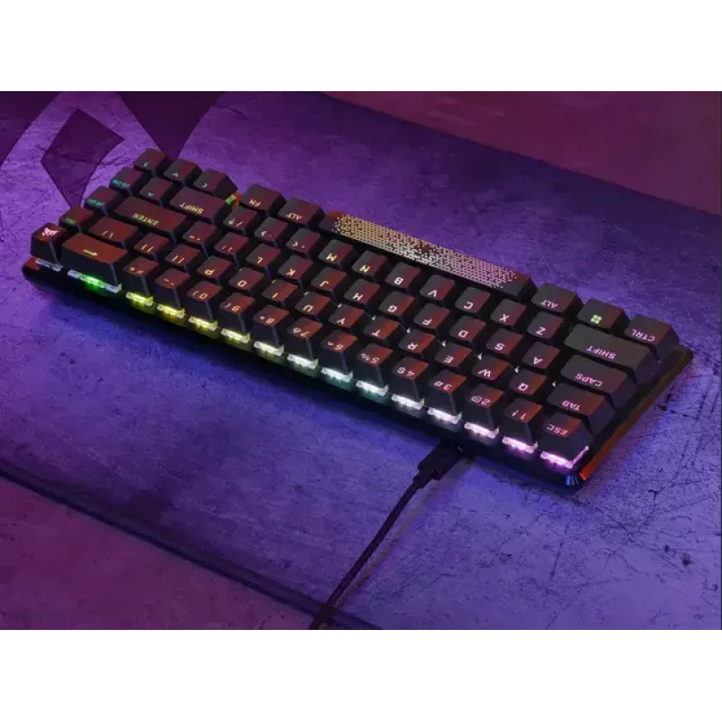 Corsair K65 PRO MINI klaviatūra Spēļu USB QWERTY Angļu Melna 65% RGB