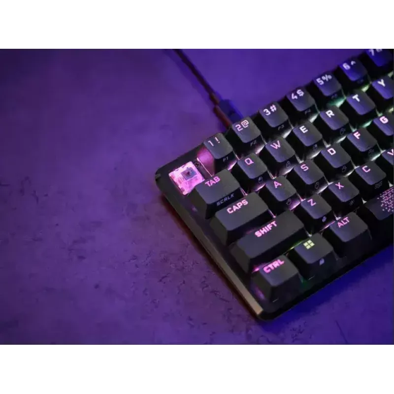 Corsair K65 PRO MINI klaviatūra Spēļu USB QWERTY Angļu Melna 65% RGB