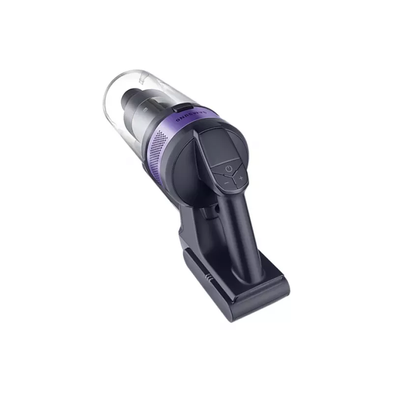 Samsung VS15A6031R4/GE vītveida putekļsūcējs/elektriskā slota Ar bateriju Sausais Ciklona Bez maisa 0.8 L 410 W Melns, Purpurs