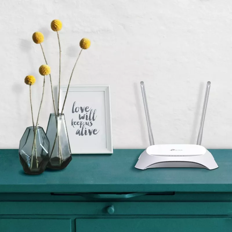 TP-Link TL-MR3420 bezvadu maršrutētājs Fast Ethernet vienas joslas (2,4 GHz) Melns, Balts