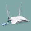 TP-Link TL-MR3420 bezvadu maršrutētājs Fast Ethernet vienas joslas (2,4 GHz) Melns, Balts