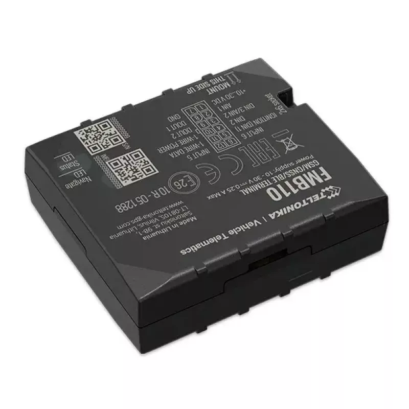 GPS izsekotājs Teltonika FMB110 Automašīnu Melns Putekļu izturīgs 0.128GB