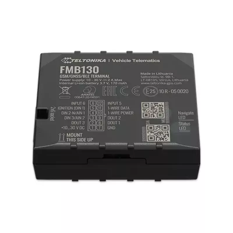 GPS izsekotājs Teltonika FMB130 Auto Melns