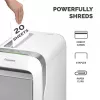 Fellowes LX sērijas papīra smalcinātājs LX221 20 lokšņu mikro griezuma smalcinātājs ar 30 litru izvelkamo tvertni, augstākās drošības P5, balts