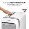 Fellowes LX sērijas papīra smalcinātājs LX221 20 lokšņu mikro griezuma smalcinātājs ar 30 litru izvelkamo tvertni, augstākās drošības P5, balts