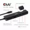 CLUB3D USB Type-C 7-in-1 centrmezgls HDMI 4K60Hz SD TF karšu slots 2x USB Type-A USB Type-C PD RJ45 darbojas ar Thunderbolt 3