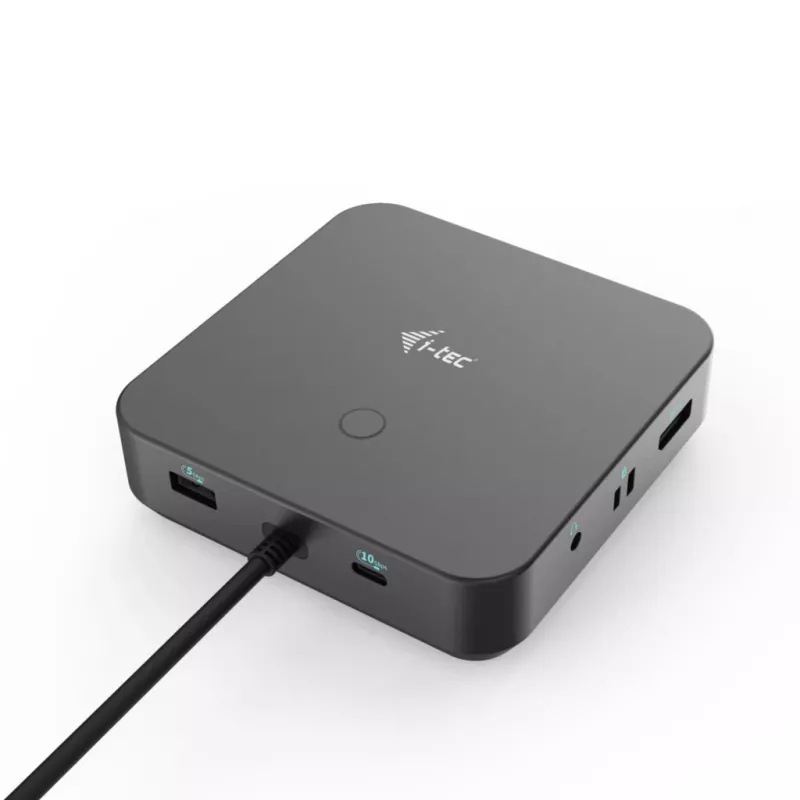i-tec USB-C HDMI Dual DP dokstacija ar 100 W strāvas padevi