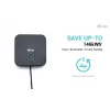 i-tec USB-C HDMI Dual DP dokstacija ar 100 W strāvas padevi