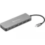 Sandberg USB-C 13-in-1 Travel Dock, USB Type-C, 100 W strāvas padeve, Ethernet 1000 Mbit/s