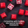 HyperX gumijas taustiņu uzgaļi – spēļu piederumu komplekts – sarkani (US izkārtojums)