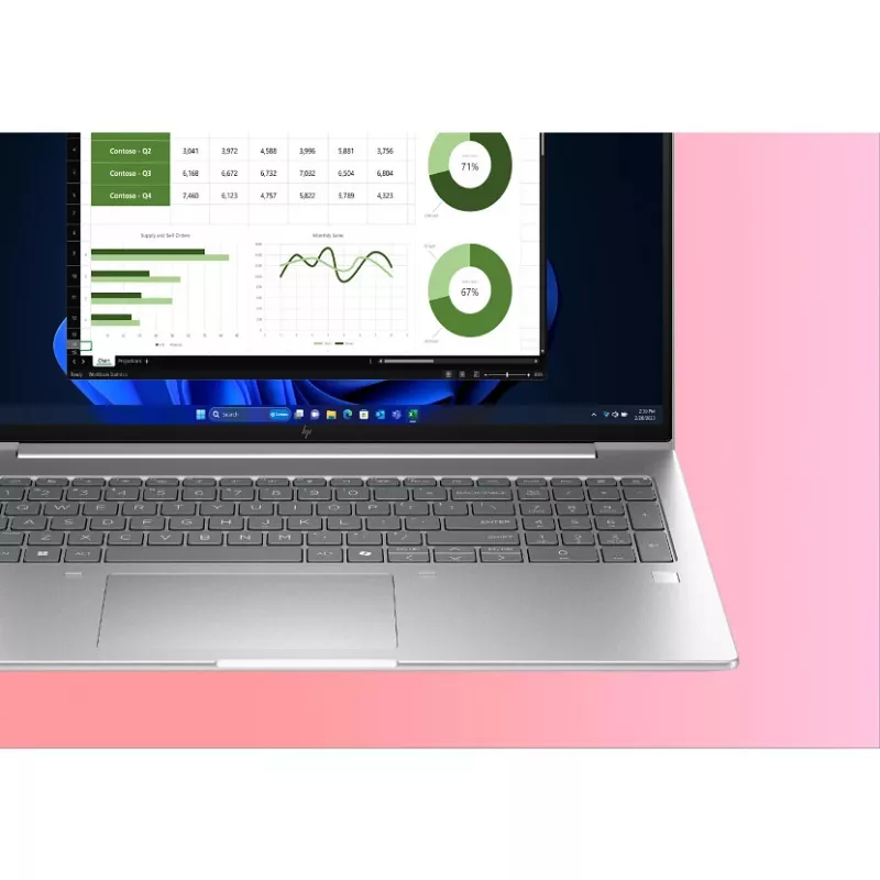 HP EliteBook 6 G1a AMD Ryzen™ 5 220 klēpjdators 40,6 cm (16 collu) WUXGA 16 GB DDR5-SDRAM Wi-Fi 7 (802.11be) Windows 11 Pro Sudraba
