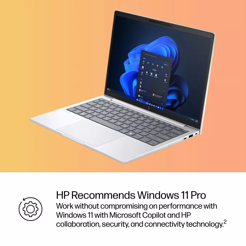 HP EliteBook 8 G1i AI PC Intel Core Ultra 7 255U klēpjdators 33,8 cm (13,3 collu) WUXGA 32 GB LPDDR5x-SDRAM Wi-Fi 7 (802.11be) Windows 11 Pro