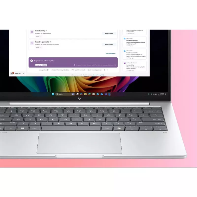 HP EliteBook 8 G1a Next Gen AI PC Copilot+ PC AMD Ryzen™ AI 5 340 klēpjdators 35,6 cm (14 collu) WUXGA 16 GB DDR5-SDRAM Wi-Fi 7 (802.11be) Windows 11 Pro