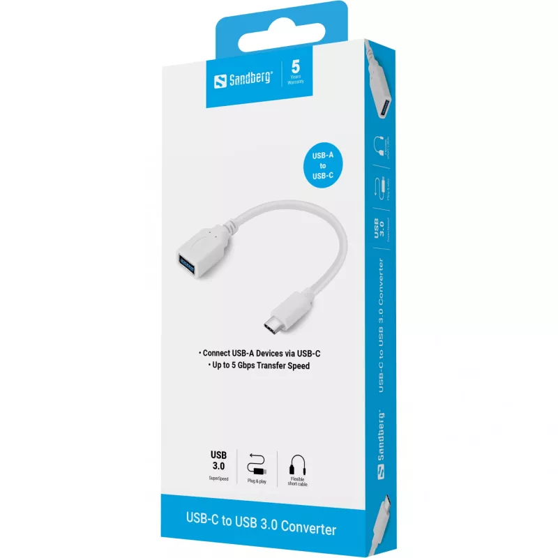 USB-C uz USB 3.0 pārveidotājs Sandberg 136-05