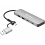 Sandberg USB-C/A uz 2xUSB-A+2xUSB-C centrmezgls