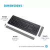 Bezvadu peles un tastatūras komplekts HP 230 Pilnizmēra Melns