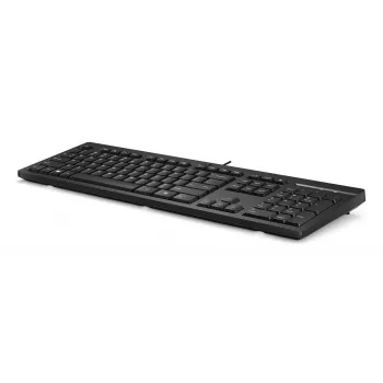HP 125 USB WD KBD tastatūra, vadu, pilna izmēra, QWERTY