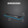 HP 975 divrežīmu bezvadu tastatūra pilna izmēra mehāniskā QWERTY