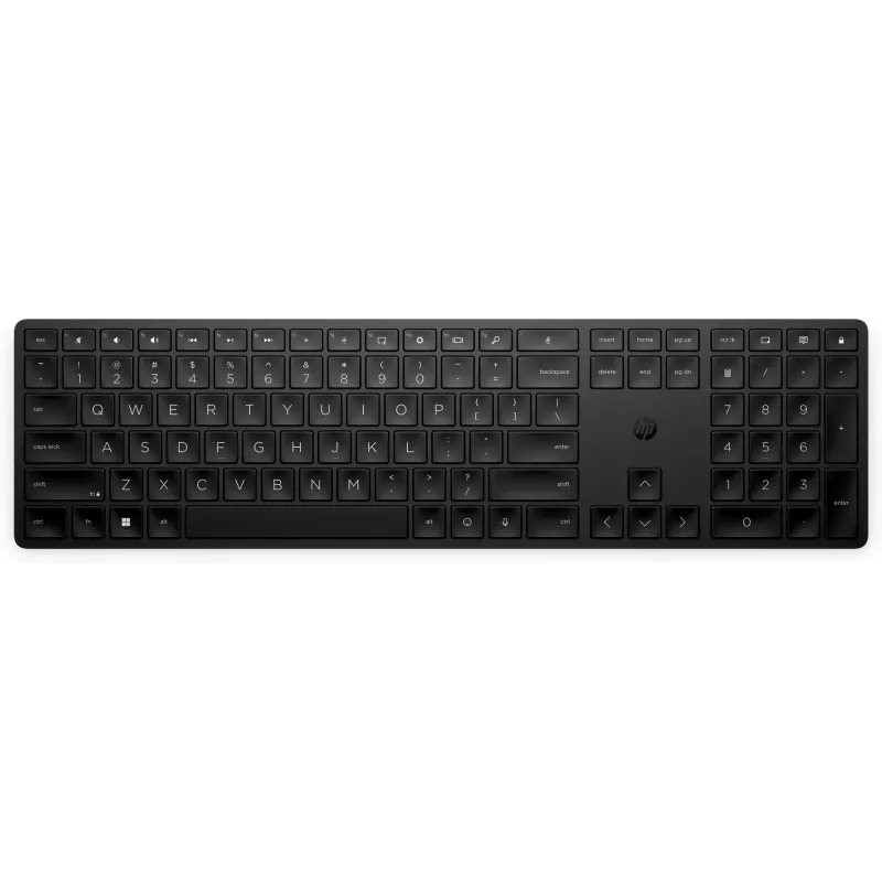 HP 455 Programmējama Bezvadu Tastatūra, Pilna izmēra (100%), Bezvadu, RF Bezvadu, Membrāna, Melna