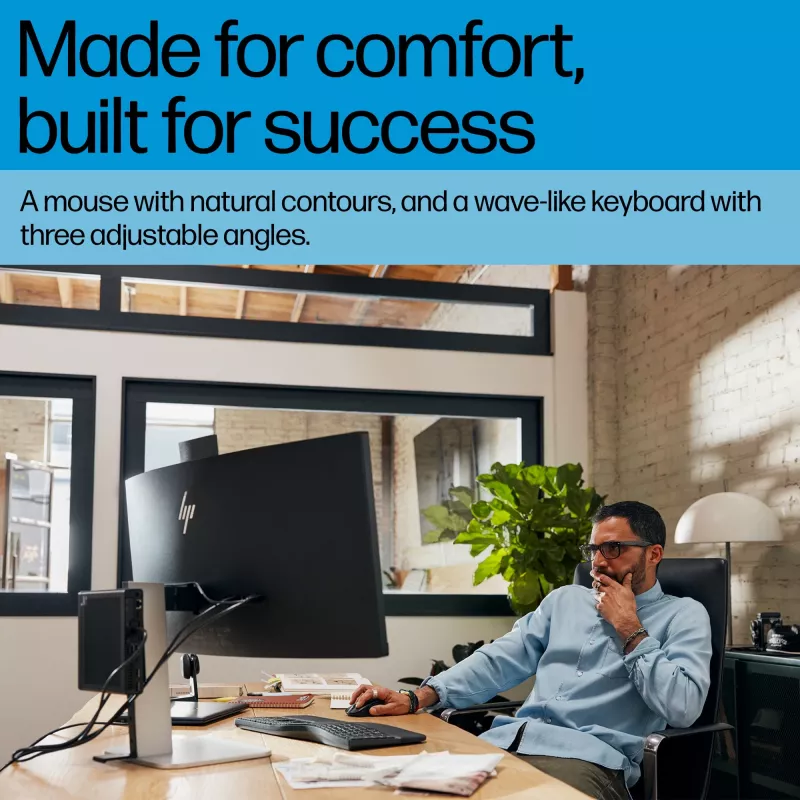 HP 685 Comfort Dual-Mode tastatūras un peles komplekts, pilna izmēra, bezvadu Bluetooth